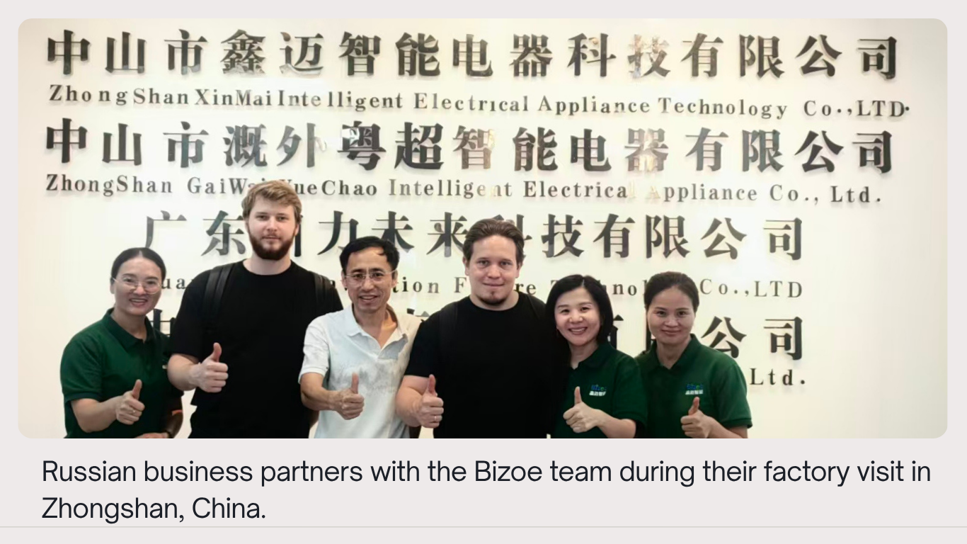 russian-buyers-visit-bizoearoma-humidifier-factory