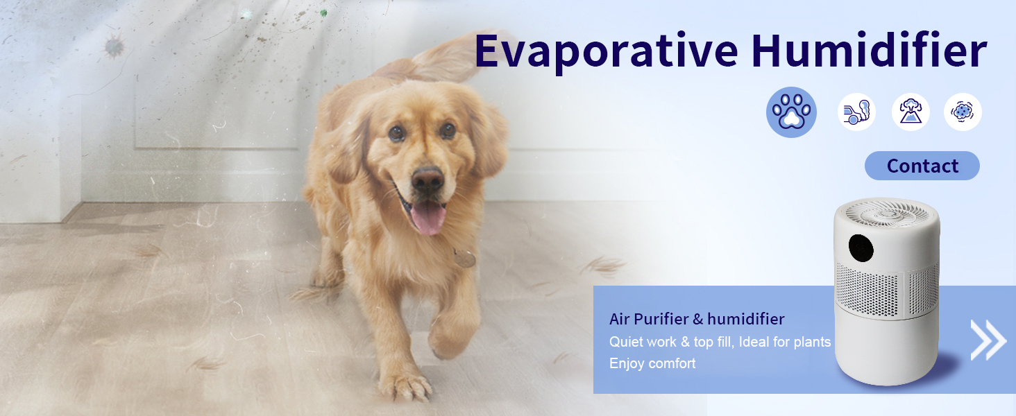 Evaporative humidifiers